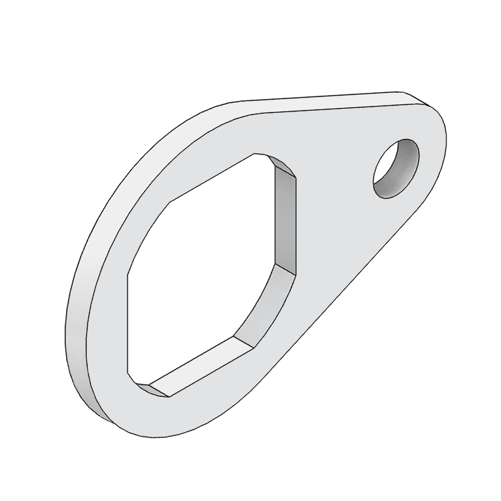 50-120-0 MODULAR SOLUTIONS ANTI-ROTATE FOR HANDLES